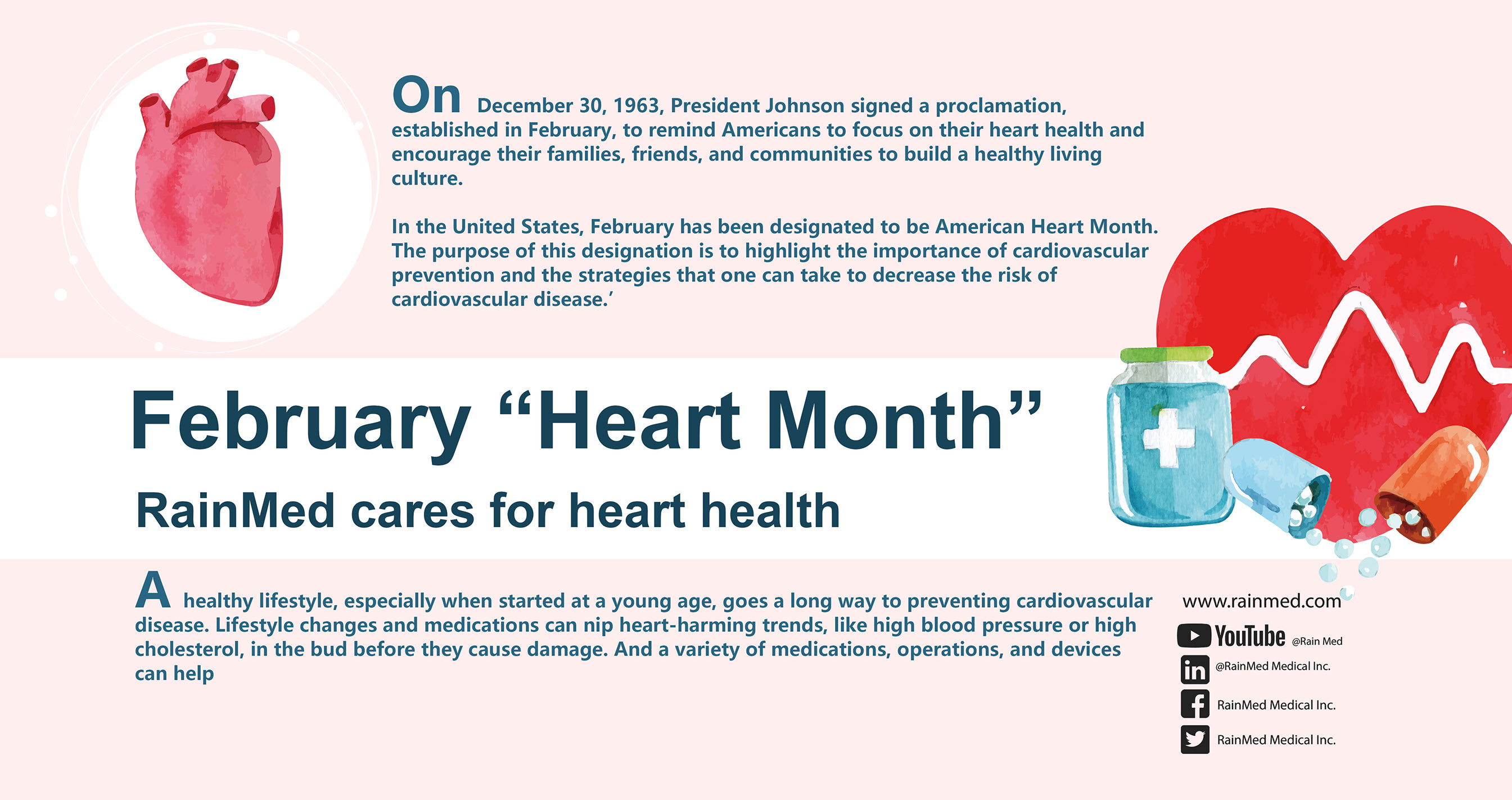 February “Heart Month”:RainMed cares for heart health